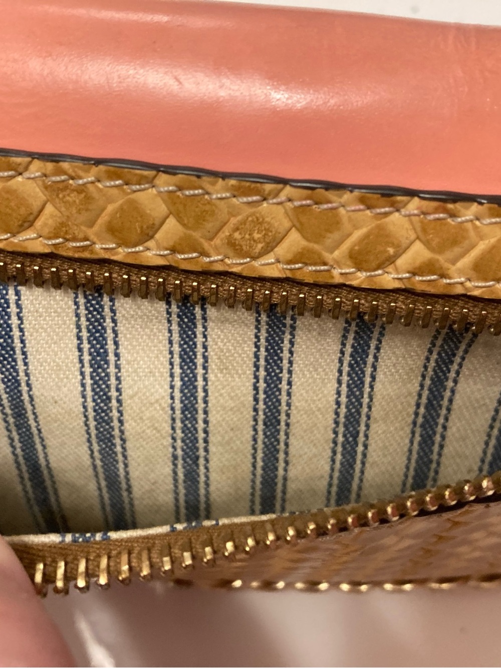 Dooney & Bourke wallet, pink and tan - Picture 3 of 4